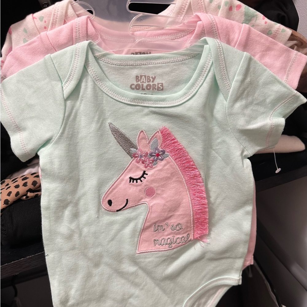 Unicorn Onesies 3 pack
